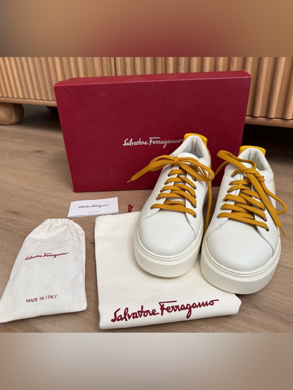 NWT Salvatore Ferragamo Senise Sneakers FULL INCLUSION